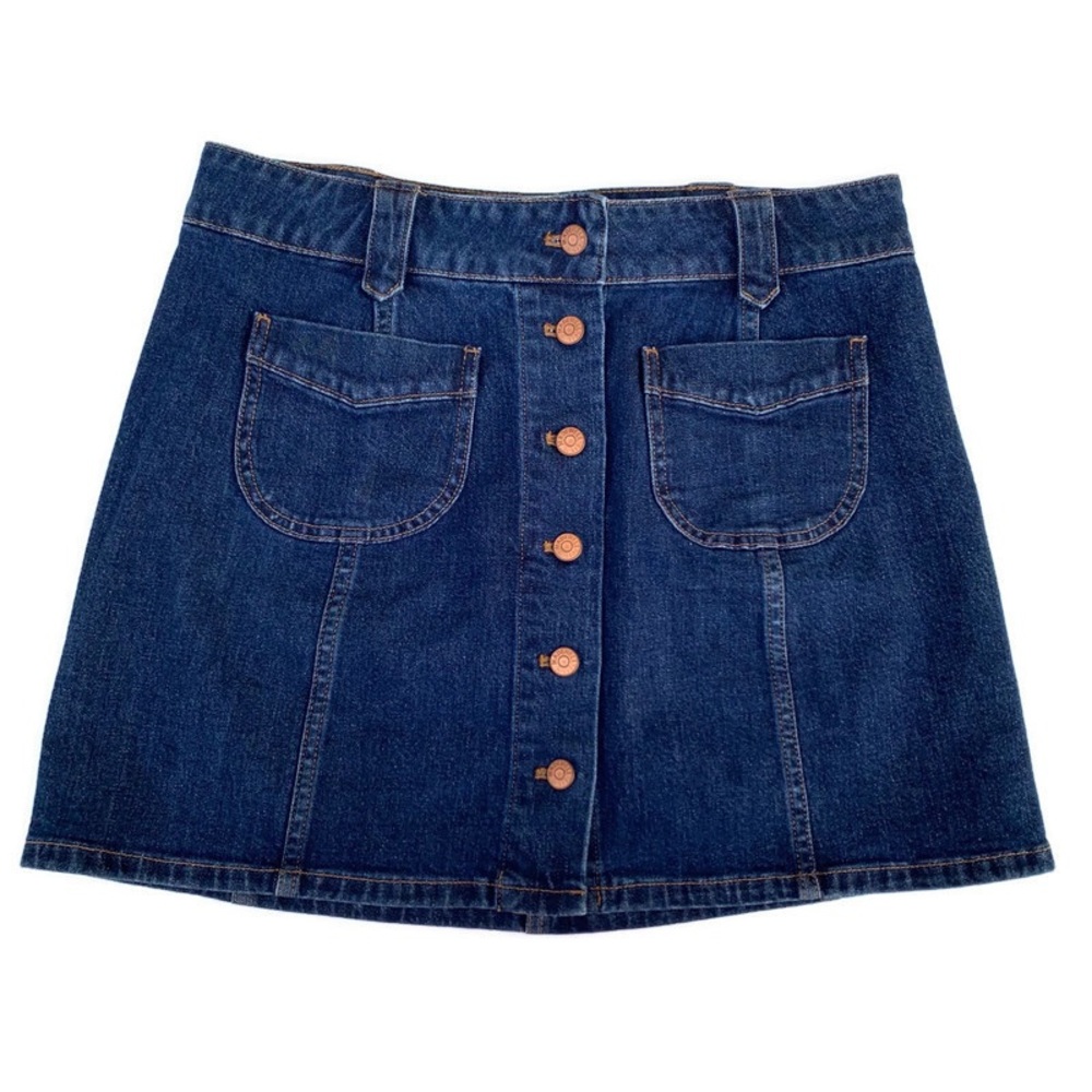 Madewell Blue Denim Mini Skirt